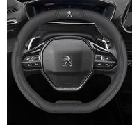YYBCDSA Funda Volante Coche, para Peugeot 3008 GT Line 2019-2021 Antideslizante Transpirable Duradera Todo Incluido Cubierta del Volant Transpirable Cubre Accesorios,A