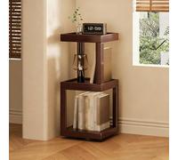 YYBHKHBY Librería Giratoria De 360° Tipo Torre,Organizador De Almacenamiento Tipo Estantería De Madera,Librería De Esquina De Diseño Moderno Para Salón Dormitorio Oficina,Wood grain,64x31cm