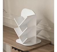 YYBHKHBY Librero De Escritorio Con Forma De Árbol,Estante De Pie Para Libros Para Libros/CD/Películas,Estantería Esquinera,Organizador De Escrit Para Dormitorio Salón Oficina En Casa,blanca,51x33x33cm