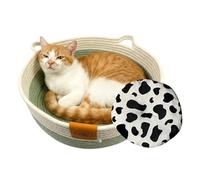 yybng Cama Para Gatos - Suministros Para Mascotas Tejidos Con Alfombrilla,Cama Para Dormir Mascotas Cesta Gatos - Para Gatitos Perros Pequeños Juguetes Dormitorio Salón Residencia Todas Las Estaciones