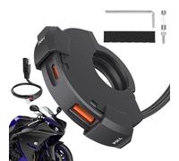 yybng Cargador De Teléfono para Moto | Adaptadores de Enchufe - Toma USB Impermeable PD30W para Teléfono Viajes GPS y Manillar de Moto con Carga Rápida