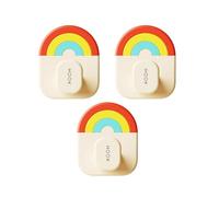 yybng Ganchos Adhesivos Para La Pared - Soporte Removible De 3 Piezas,Percha para Abrigos | Para Uso en Pared, Ducha, Baño, Puerta, Techo, Cocina, Llave, Ventana, Dormitorio, Armario, Toalla, Ropa,