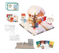 yybng Kits de Manualidades de Navidad,Kit de Manualidades Educativo - Suministros Para Hacer Tarjetas De Navidad - para Niños Adolescentes Educadores de Arte Planificadores de Fiestas Decoradores del