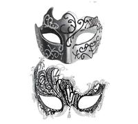 yybng máscara del carnaval, máscara de la mascarada del cordón,Venda de encaje retro - Conjunto de máscaras de disfraces brillantes, accesorios navideños para actuaciones escénicas