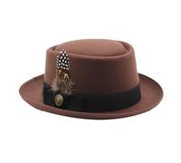 yybng Oktoberfest Bayerischer Kostüm Hut schwarze - Oktoberfest Hüte für Herren,Oktoberfest Outfits für Damen, Oktoberfest Kostümzubehör mit Federn, Emblemen, für das Oktoberfest Volksfest