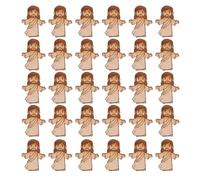 yybng Pequeña Jesús de madera, 30 piezas pequeñas de Jesús, figuras de juguete de Jesús, miniatura de juguete de Jesús, decoración cristiana de Jesucristo