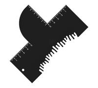 yybng Tarjeta de asistencia para peluquería, ayuda para aplicar densidad del cabello, para dar forma a la barba y afeitarse el bigote