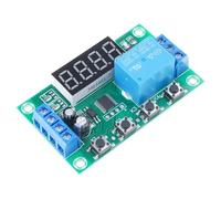 YYC-2S Módulo de relé de temporizador ajustable 1CH Pantalla LED para control de automatización 5 V Tiempo de retardo 0,01-999 m