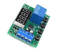 YYC-2S Pantalla LED Módulo de control de automatización con temporizador ajustable, 24 funciones comunes, bajo consumo de energía, material plástico, 12V, 30g/1.1oz