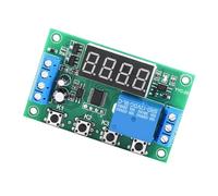YYC-2S Pantalla LED Módulo de relé Temporizador Unidireccional Interruptor de Retardo de Disparo Interruptor de Circuito de Sincronización de Ciclo (12V)