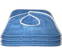 YYCFB Baberos Adultos para Comer - 5 Baberos para Adultos | Babero Adulto Lavable para Mujeres y Hombres, Protectores de Ropa de Terry, Baberos Reutilizables para Personas Mayores