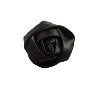 YYCRAFT Pack of 20pcs Satin 4d Rose 2"""" Craft Wedding Bride-Black