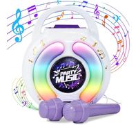 YYDeek Máquina de karaoke para niños, juguetes de karaoke portátiles con micrófono para niños y niñas
