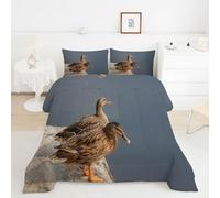 YYDIANZ Edredon Cama 150 Natural Edredón Pato Salvaje de Microfibra 300gr/m², Relleno Nórdico Suave, Ligero, Reversible y Transpirable, 4 Estaciones (220x240 cm)