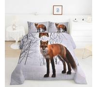 YYDIANZ Edredon Cama 150 Salvaje Y Natural Edredón Zorro de Microfibra 300gr/m², Relleno Nórdico Suave, Ligero, Reversible y Transpirable, 4 Estaciones (220x240 cm)