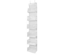 YYDPYZBD Bolsa de Almacenamiento para el hogar Colgante Trasera Puerta Miscelánea-Blanco 6 Capas