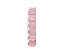 YYDPYZBD Bolsa de Almacenamiento para el hogar Colgante Trasera Puerta Miscelánea-Rosa 6 Capas