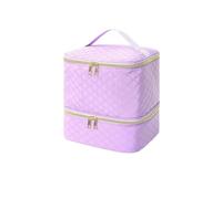 YYDPYZBD Bolsa de Almacenamiento para el hogar Organizador Esmalte Uñas con Luz UV Doble Capa-poliéster-LG-púrpura