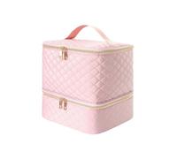 YYDPYZBD Bolsa de Almacenamiento para el hogar Organizador Esmalte Uñas con Luz UV Doble Capa-poliéster-LG-Rosa