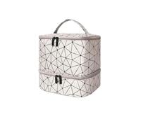 YYDPYZBD Bolsa de Almacenamiento para el hogar Organizador Esmalte Uñas con Luz UV Doble Capa-PU-Rosa