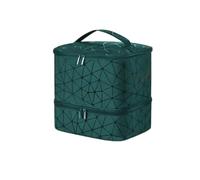 YYDPYZBD Bolsa de Almacenamiento para el hogar Organizador Esmalte Uñas con Luz UV Doble Capa-PU-Verde