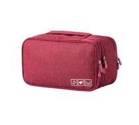 YYDPYZBD Bolsa de Almacenamiento para el hogar Organizadora Sujetador Viaje Ropa Interior, Calcetines, Accesorios Ropa-Vino Tinto
