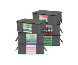 YYDPYZBD Bolsa de Almacenamiento para el hogar Ropa Plegable, Contenedores Gran Capacidad, 3 6 Uds -6 Piezas 60l