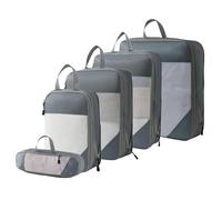 YYDPYZBD Cesta de Almacenamiento Cubos Embalaje para Maletas, Conjunto Bolsas Organizadoras, Organizadores Ligeros-Juego Cinco Piezas (Gris)