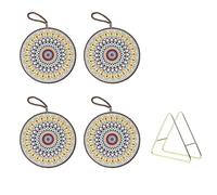 YYDPYZBD Manteles Individuales Soportes Decorativos De Ollas Calientes con Soporte, Cuestas Cocina Resistentes Al Calor para Tazas Té Y Platos-en Pleno Apogeo - 4 Piezas