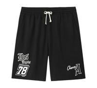 YYDPYZBD Pantalones Cortos para Hombre Men De Talla Grande 5XL 6XL 7XL Chándal Sueltos Cintura Elástica-black-78-4xl (135-145 Kg)