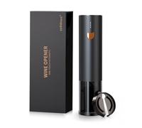 YYDSBAYS Sacacorchos Eléctrico Abridor de Botellas de Vino Automático Profesional Abrebotellas para Amantes del Vino Regalo (Oro Rosa, Abridor con Cortacápsulas, Caja de Regalo, Recargable, Un Toque)