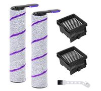 YYDSLEE Cepillo de rodillo y filtro para aspiradora Rowenta X-Clean 10 / Narwal S20 Pro húmedo y seco accesorios 5 piezas de repuesto set 2 rodillos de cepillo + 2 piezas de repuesto + 1 cepillo de