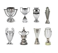 YYDSTES Mini Set de Trofeos de Campeones de Fútbol Modelo de Metal Trofeo de Liga de Fútbol de Alta Simulación Modelo de Colección para Fanáticos Adornos de Escritorio de Recuerdo de Regalos,8pc