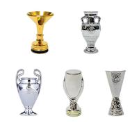 YYDSTES Mini Trofeo De Campeones De Fútbol Modelo De Metal Trofeos De Liga De Fútbol De Alta Simulación Modelos De Colección para Fanáticos Adornos De Escritorio De Recuerdo Regalos Creativo,D,5pc