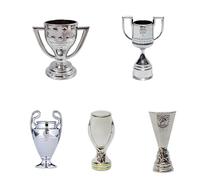 YYDSTES Mini Trofeo De Campeones De Fútbol Modelo De Metal Trofeos De Liga De Fútbol De Alta Simulación Modelos De Colección para Fanáticos Adornos De Escritorio De Recuerdo Regalos Creativo,C,5pc