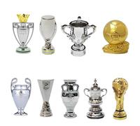 YYDSTES Mini Trofeo De Campeones De Fútbol Modelo De Metal Trofeos De Liga De Fútbol De Alta Simulación Modelos De Colección para Fanáticos Adornos De Escritorio De Recuerdo Regalos Creativo,A,9pc