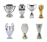 YYDSTES Mini Trofeo De Campeones De Fútbol Modelo De Metal Trofeos De Liga De Fútbol De Alta Simulación Modelos De Colección para Fanáticos Adornos De Escritorio De Recuerdo Regalos Creativo,C,7pc