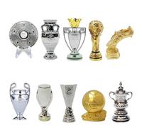 YYDSTES Mini Trofeo De Campeones De Fútbol Modelo De Metal Trofeos De Liga De Fútbol De Alta Simulación Modelos De Colección para Fanáticos Adornos De Escritorio De Recuerdo Regalos Creativo,B,10pc