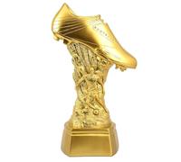 YYDSTES Trofeo De Premio De Bota De Oro De Fútbol Chapado En Oro Trofeos De Mejor Tirador De Fútbol Fanáticos Oficina Decoración del Hogar Colección Adornos De Exhibición Regalos De Cumpleaños,23cm