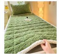 YYDSWTW Almohadilla de colchón Antideslizante, Ropa de Cama cálida y Suave para Invierno, Peluda, para Dormitorio, Cama, hogar, Viaje Verde 200 * 220cm