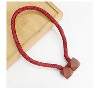 YYDSWTW Alzapaños magnéticos para Cortinas, Hebilla Decorativa sin Cuerda para Cortinas, Dormitorio, Sala de Estar Rojo 2 Piezas