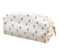 YYDSWTW Bolsas de bolígrafo Organizador de papelería con Cremallera de patrón Blanco y Negro Arcos portátiles compactos de Gran Capacidad Escritorio Espacioso fácil de Transportar