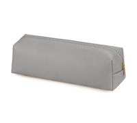 YYDSWTW Estuche de lápiz bolígrafo PU PU REATOR DE CONTRARINGA HACIDADO para DESEJO DE Oficina Viaje Gris 200 * 60 * 60mm