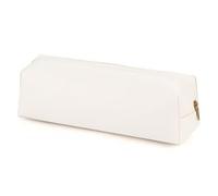 YYDSWTW Estuche de lápiz bolígrafo PU PU REATOR DE CONTRARINGA HACIDADO para DESEJO DE Oficina Viaje Blanco 200 * 60 * 60mm