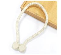 YYDSWTW Hebilla de Cuerda magnética Decorativa para Cortina de Ventana, alzapaños magnéticos para Dormitorio, Sala de Estar Beige 2 Piezas