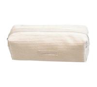 YYDSWTW Organizador de Escritorio de Color sólido con Cremallera Suave portátiles prácticas duraderas no defensables Bolsas de bolígrafo Cordeaulie Gran Capacidad Beige