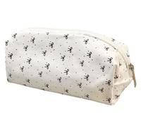 YYDSWTW Pen Pouch Bow Bain Lápiz de papelería Organizador de papelería en Blanco y Negro con Arcos con Cremallera Bows Portable Compacto Amplio Descripción Gran Capacidad fácil de Transportar