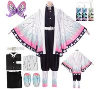 YYDSXK Cosplay Nezuko Tanjirou, Disfraz de Kochou Shinobu Kanroji Mitsuri, Conjunto de Capa Kimono, Regalo para Niños y Adultos, para Carnaval