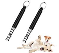 Yyebap Silbato ultrasónico silencioso para perros, 2 unidades, control de ladridos de frecuencia ajustable para perros vecinos, entrenamiento profesional de retirada y uso al aire libre, ideal para