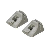 YYFHR 1 par de abrazaderas sujeción for visera coche, color gris, compatibles con Ford, Focus 2000-2004 YS4Z5404132AAA Soportes de clip para ganchos de visera solar